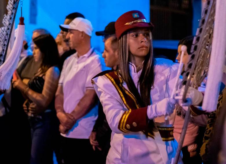 Los jóvenes afectados hacen parte de la banda de guerra de la Escuela Normal Superior de Abejorral. FOTO: CORTESÍA. 