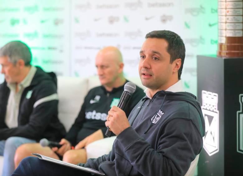 Sebastián Arango Botero, presidente de Atlético Nacional. FOTO ESNEYDER GUTIÉRREZ