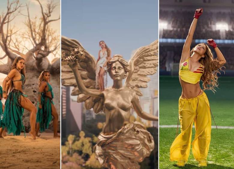 La cantante colombiana estrenó su cuarto éxito musical para la FIFA, en referencia al Mundial de Fútbol que iniciará el 11 de junio de 2026. FOTOS: Capturas de video 