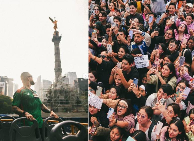 Maluma sorprendió a su fanaticada en México. FOTOS: Tomadas de Instagram @Maluma