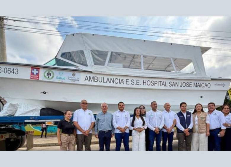 La “inversión” de $1.680 millones en dos lanchas ambulancia para el municipio de Maicao, en La Guajira, que no cuenta con mar ni río. FOTO: Ministerio de Salud