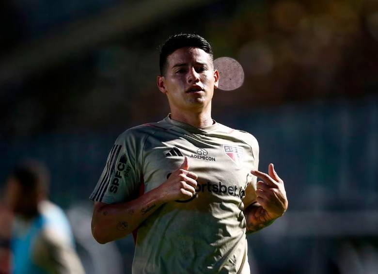 James Rodríguez suma un gol y dos asistencia en Liga de Brasil con Sao Paulo. FOTO GETTY