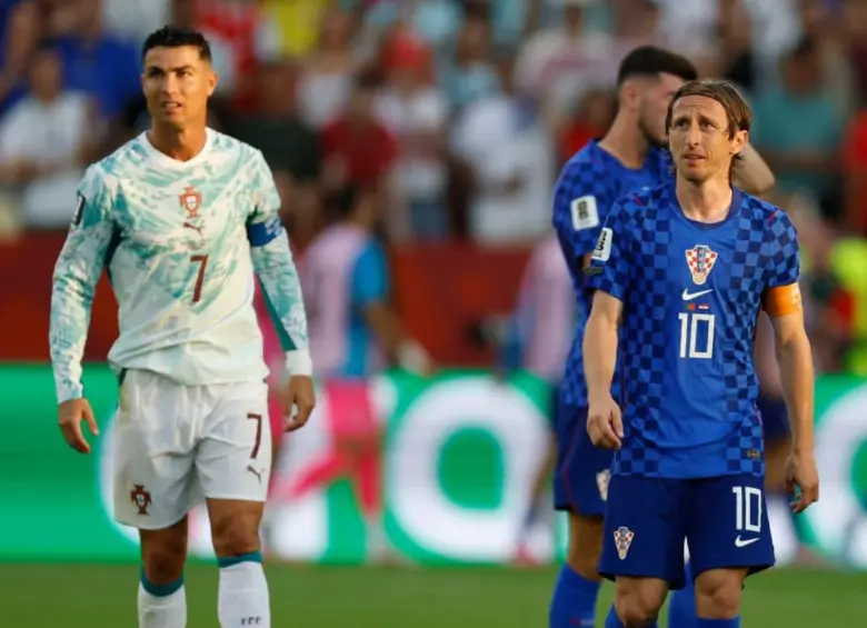 Cristiano Ronaldo y Luka Modric en el Mundial 2026. FOTO: AFP