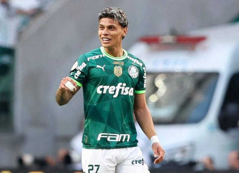 Richard Ríos ha jugado 36 de los 37 encuentros del Palmeiras en el campeonato brasileño. FOTO AFP