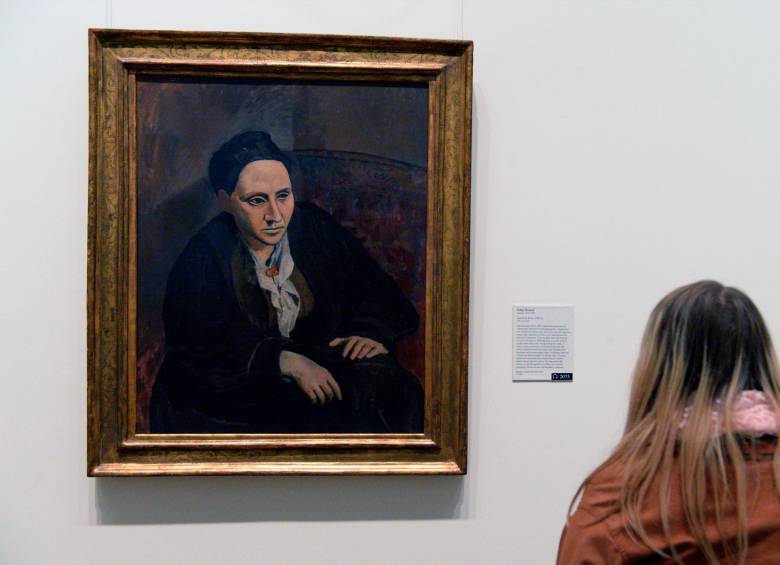 Este es el cuadro Gertrude Stein expuesto en Met de Nueva York. FOTO Getty
