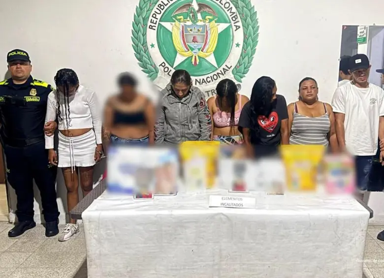 La justicia colombiana condenó a seis venezolanos y una colombiana por usar a niños embera para mendigar en Medellín. Foto: cortesía Fiscalía General de la Nación.
