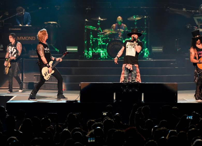 La agrupación tiene clásicos del rock como Sweet Child O’ Mine, November Rain y Welcome to the Jungle. FOTO: GETTY