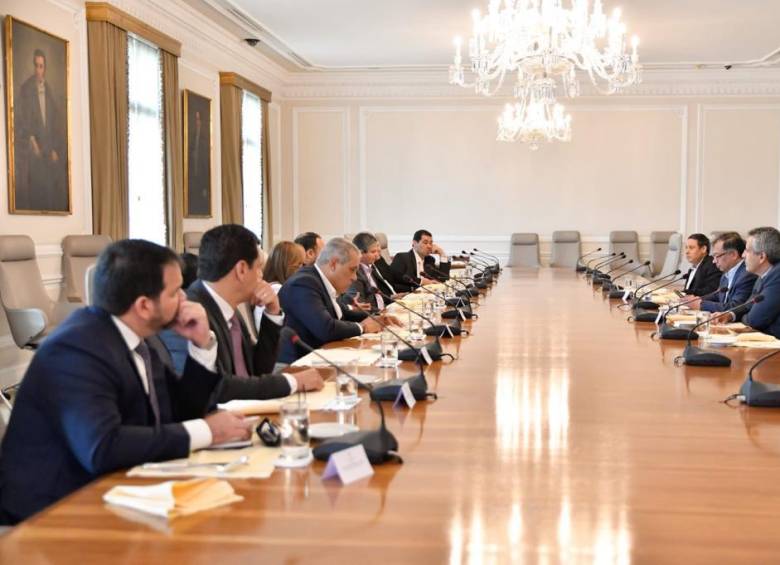 Reunión del Gobierno de Gustavo Petro con voceros del Partido de la U el 15 de agosto en la Casa de Nariño. FOTO: Cortesía Presidencia