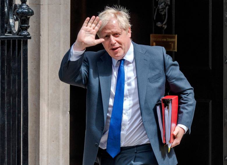 Boris Johnson dio su último discurso ante los diputados británicos que entre abucheos y aplausos lo despidieron. FOTO getty