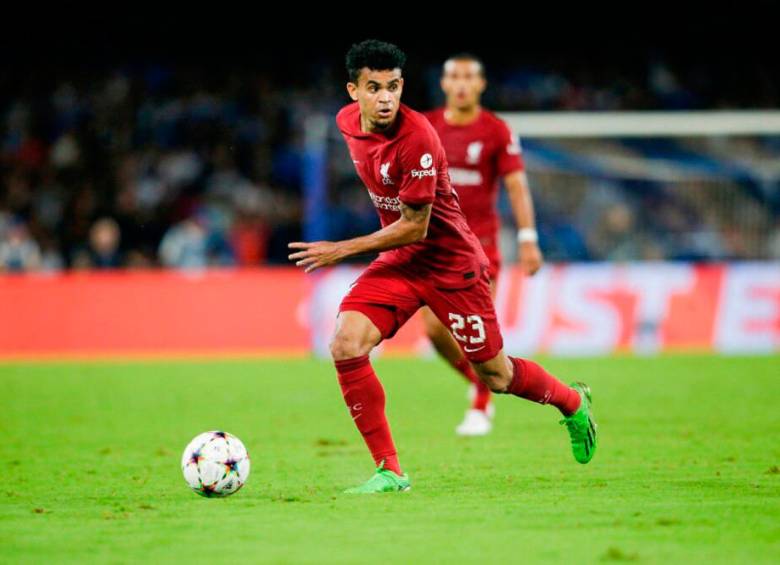 Luis Díaz jugará muy temprano (7:30 a.m.) este sábado con el Liverpool ante el Brentford. FOTO AFP