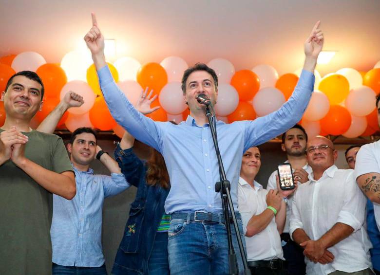 Quintero celebró la victoria de Gustavo Petro el pasado domingo. FOTO: CORTESÍA