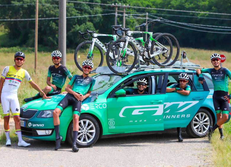 Los integrantes del GW Erco Shimano esperan dar espectáculo en la carrera italiana. FOTO CORTESÍA ÉDER GARCÉS