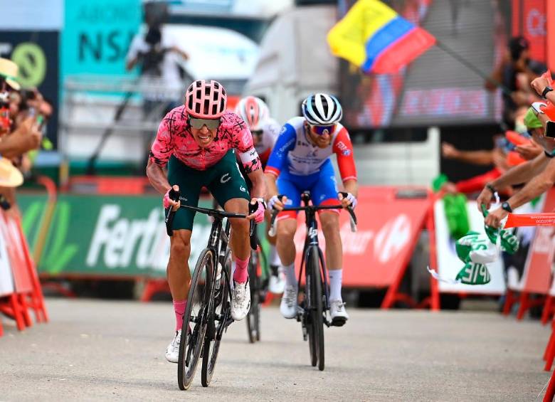 Rigoberto Urán ganó la etapa 17 de la Vuelta a España, es su victoria de etapa número 15 como profesional. FOTO: GETTY