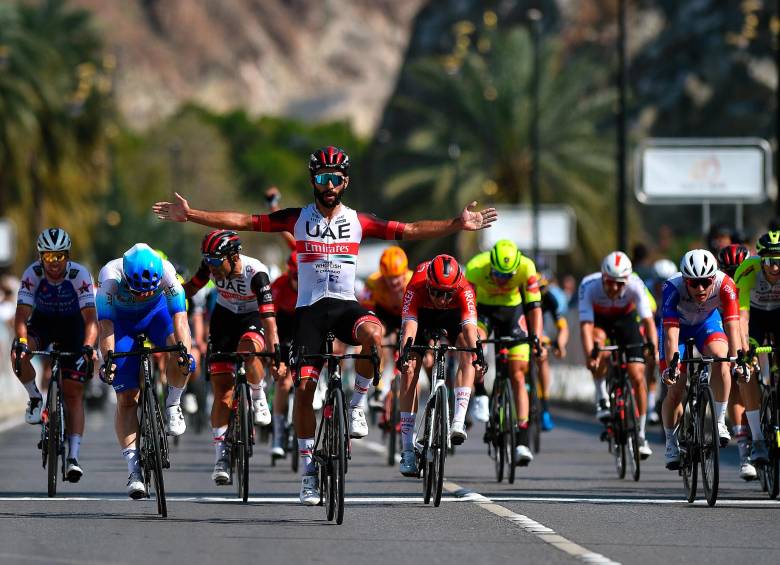 El antioqueño Fernando Gaviria comenzó de manera exitosa su octava temporada en el World Tour. Ganar etapas en el Giro de Italia es uno de sus objetivos este año. FOTO Getty