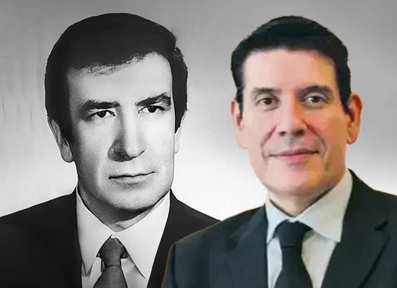 A la izquierda, el magistrado Manuel Gaona Cruz; a la derecha, su hijo, Mauricio Gaona Bejarano. FOTOS: CORTESÍA