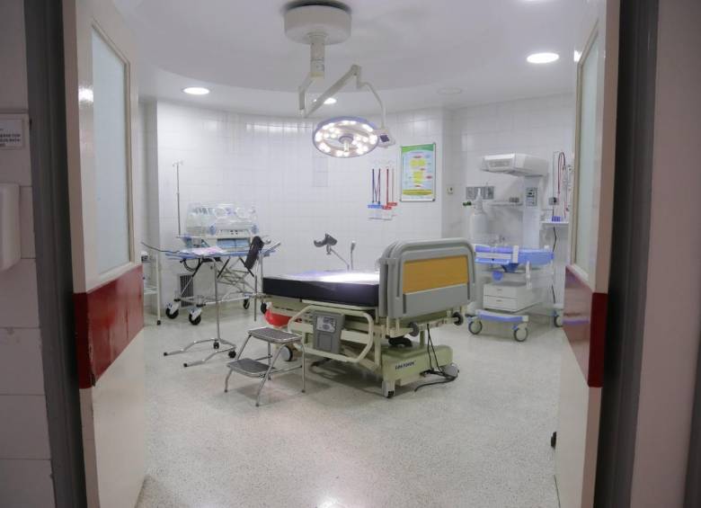 Una de las dos nuevas salas de parto del Hospital del Sur, en Itagüí. FOTO: CORTESÍA