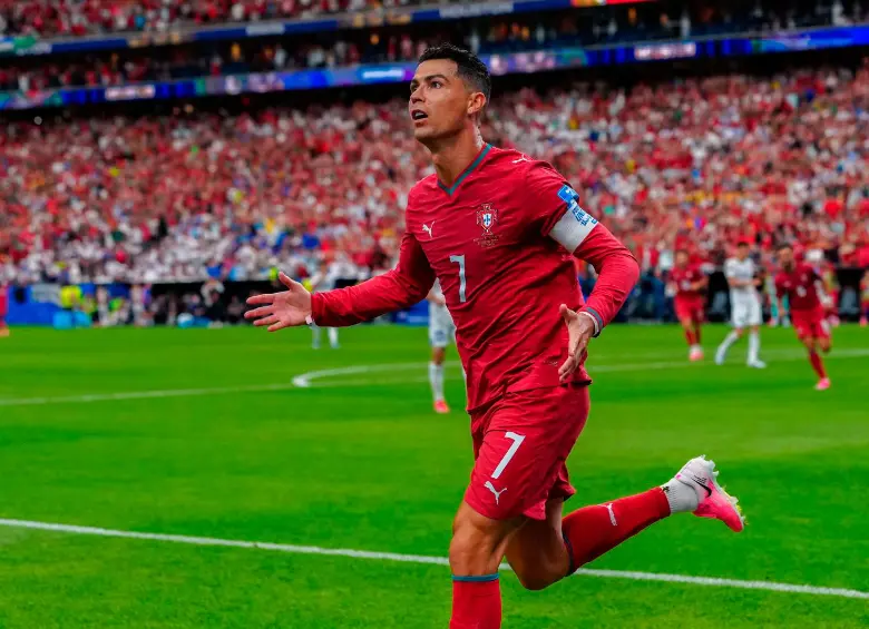 Cristiano Ronaldo, la gran figura de su equipo en el triunfo contra Uzbekistán. Foto: X-GETTY