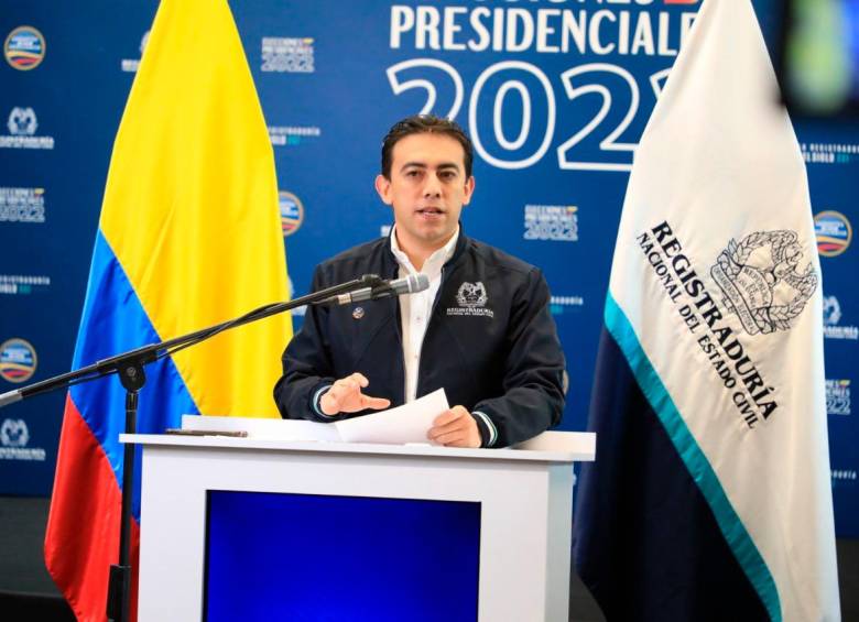 Alexánder Vega aseguró que hay garantías para las elecciones presidenciales del 29 de mayo. FOTO: CORTESÍA REGISTRADURÍA