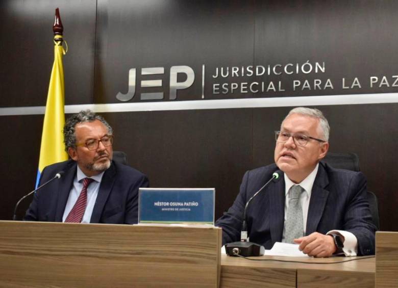 Néstor Osuna aseguró que la JEP tiene el respaldo del gobierno nacional. FOTO CORTESÍA JEP 