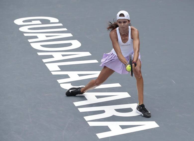 Emiliana Arango clasificó a los octavos de final del Abierto de Guadalajara. FOTO WTA Guadalajara Open