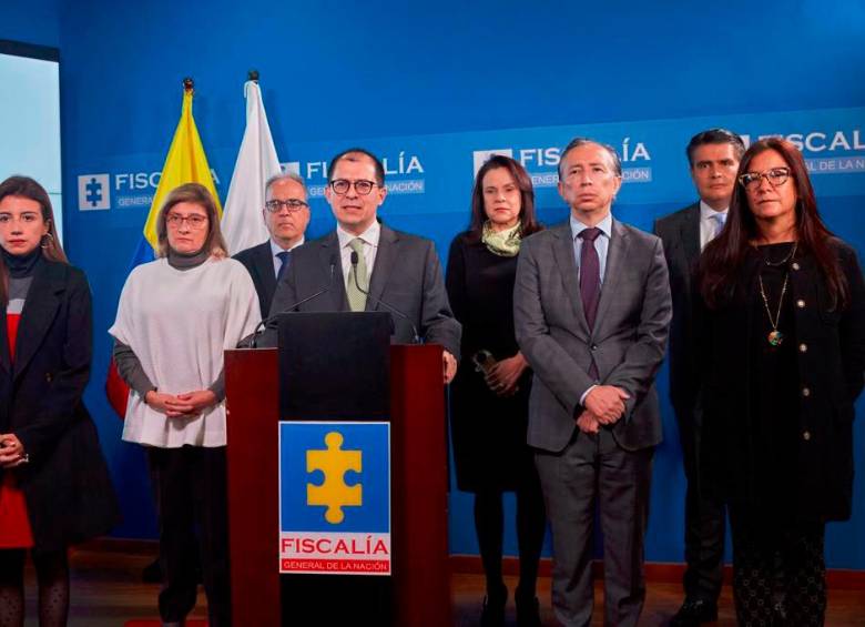 El fiscal Francisco Barbosa hizo un llamado a todas las autoridades para trabajar de forma articulada y rechazar los ataques y secuestros de funcionarios. FOTO: Cortesía. 