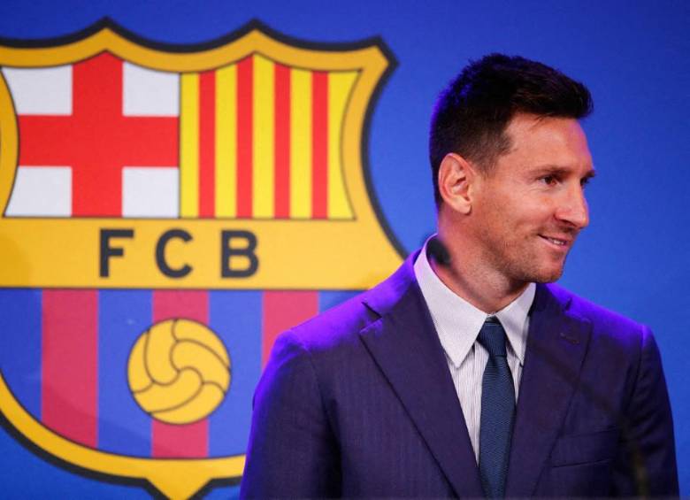 El astro argentino habló con nostalgia de su etapa en el Barça. FOTO: AFP. 