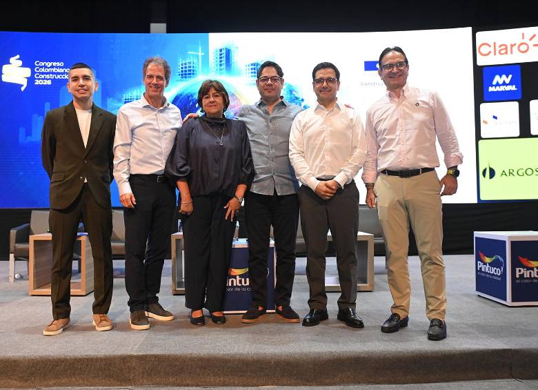 El Congreso Camacol 2026 reunió a los presidentes de Grupo Aval, Bancolombia, Grupo Bolívar y Fundación Grupo Social. Foto: Cortesía Camacol