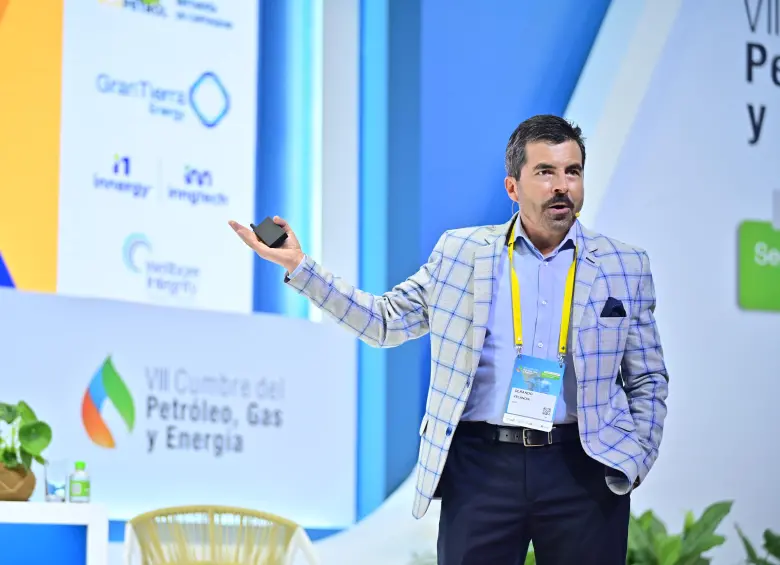 Orlando Velandia, presidente de la Agencia Nacional de Hidrocarburos (ANH), durante la VIII Cumbre de Petróleo, Gas y Energía. Foto: Cortesía 