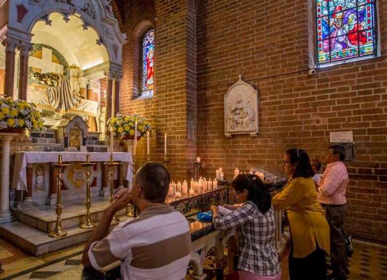 La imagen del Señor Caído que se encuentra en la Catedral de Girardota data de 1767. FOTO: El Colombiano