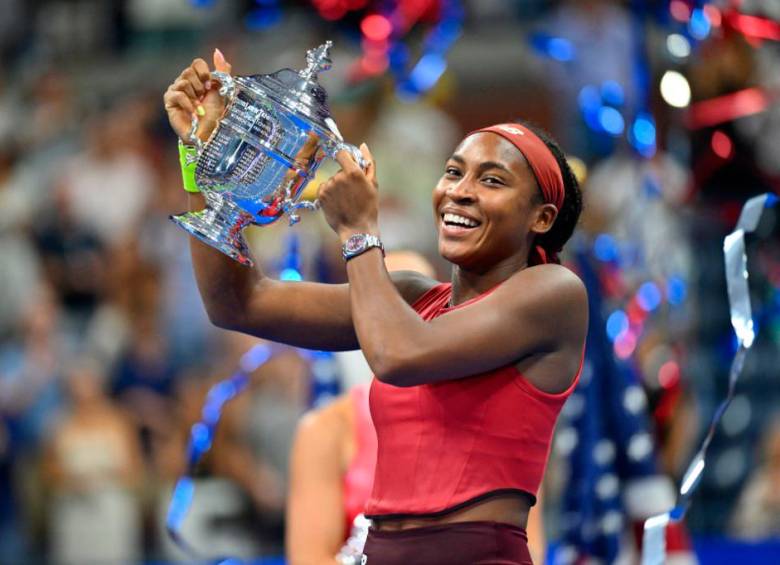 Coco Gauff se convirtió en la segunda tenista más joven en ganar el US Open tras Serena Williams en 1999. FOTO US OPEN