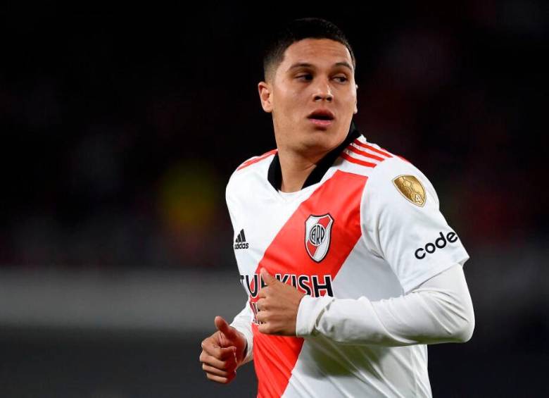 Juan Fernando Quintero, pendiente de la sanción que pueda recibir. FOTO RIVER PLATE