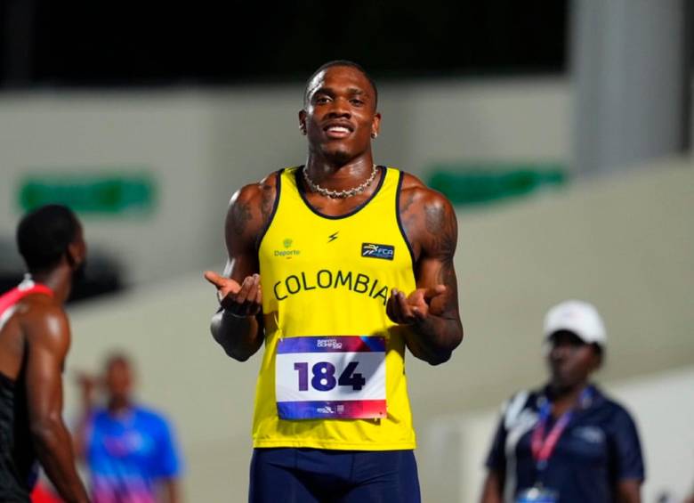 Ronal Longa es el atleta más veloz en la historia de Colombia. FOTO COLPRENSA