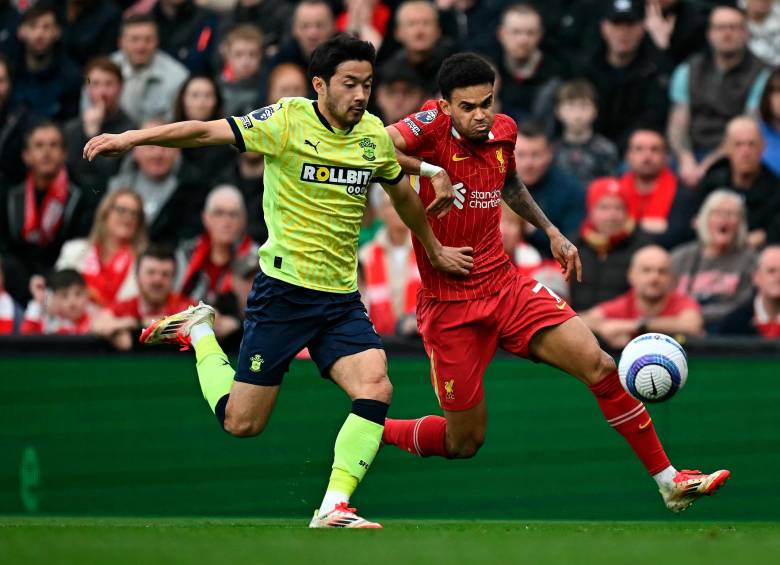 Luis Díaz completó 28 partidos con el Liverpool en la actual temporada de la Premier League. FOTO: AFP