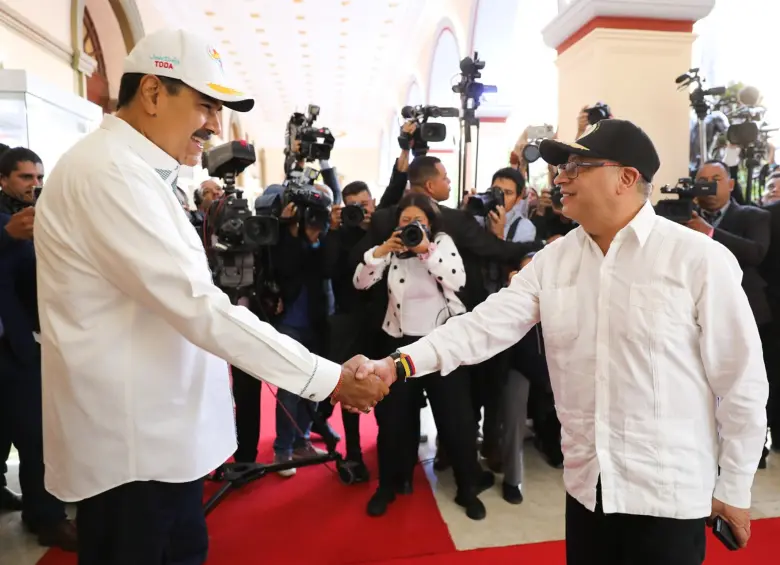 Abril 9 de 2024. Reunión del presidente Gustavo Petro y el presidente Nicolás Maduro en Caracas, Venezuela (Cortesía: Prensa Presidencial Venezuela)