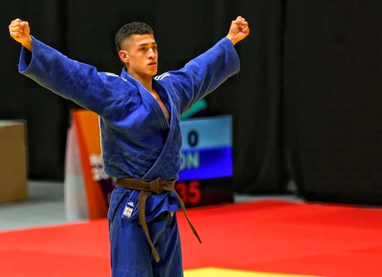 Jéronimo Pino logró la medalla dorada para Colombia en judo, que hoy tiene más pruebas. FOTO coc