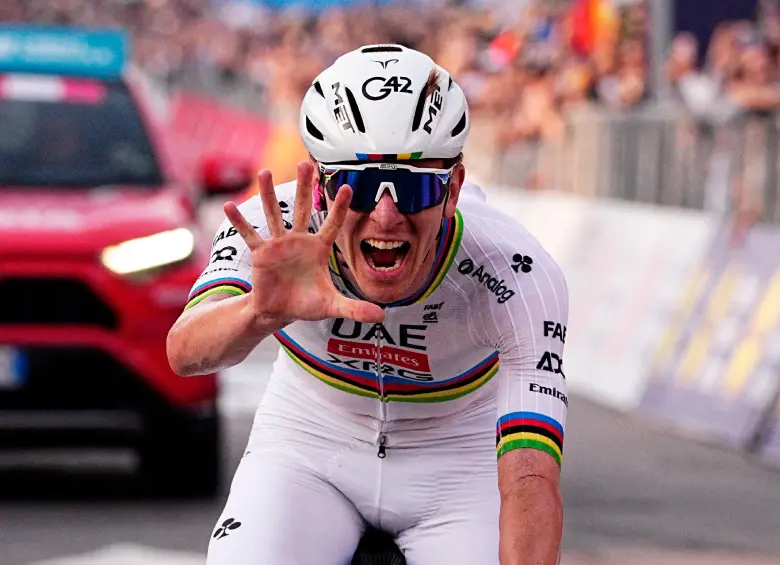 Tadej, el rey del Giro de Lombardía: cinco títulos seguidos. FOTO X-GIRO LOMBARDÍA