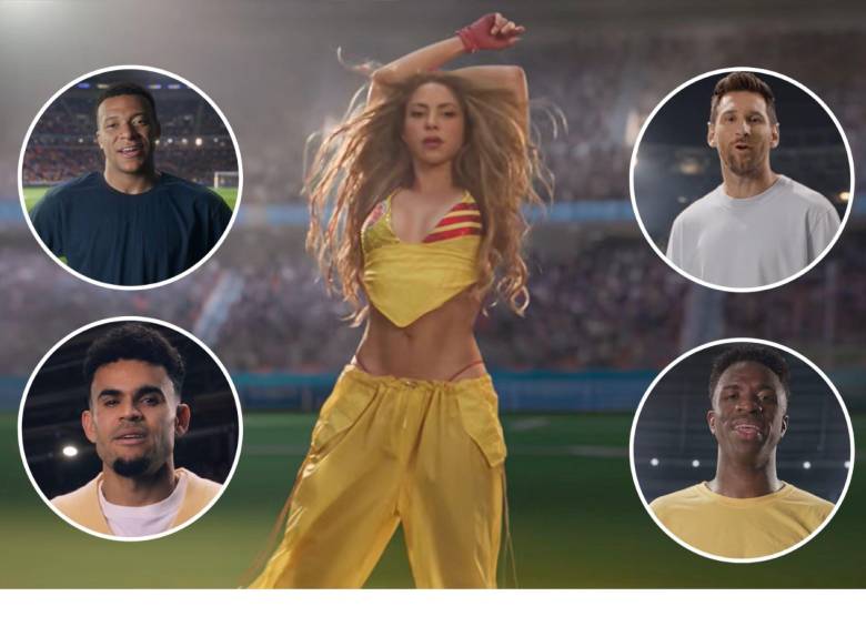 La cantante colombiana estrenó el video de la canción del Mundial tras semanas de expectativa. Foto: Captura video 