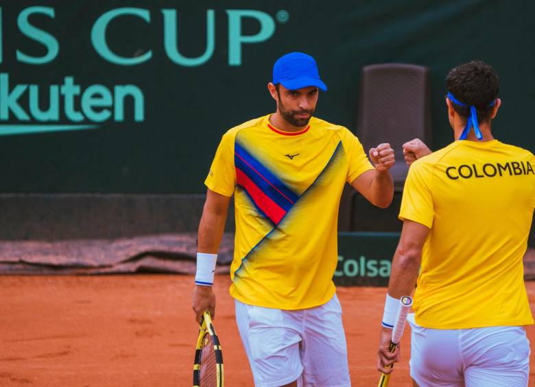 La pareja número uno del país fue notoriamente superior a la dupla rival y concretó el triunfo para Colombia. FOTO: FEDECOLTENIS.