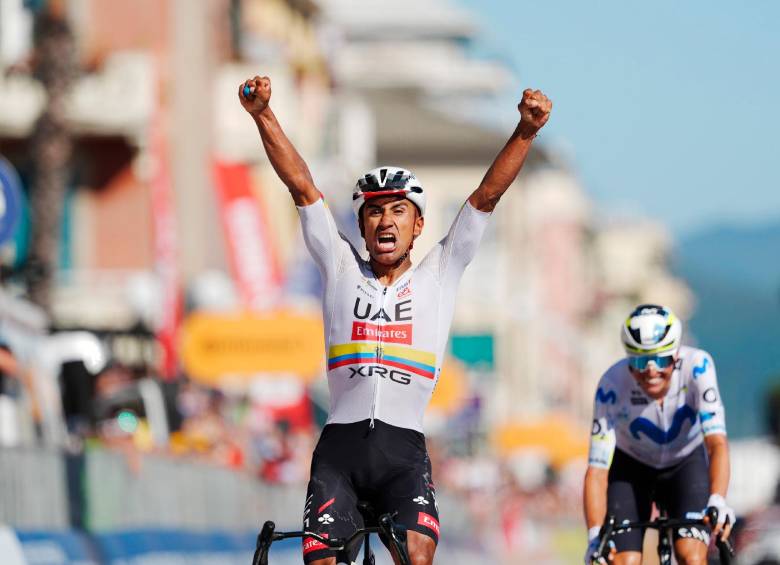 Jhonatan Narváez logró su quinto triunfo en su historial en el Giro, el tercero en la presente edición. FOTO X-GIRO
