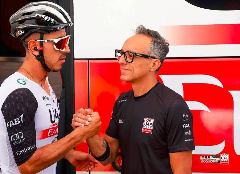 Molano asegura que seguirá dando batalla en la Vuelta a España. FOTO UAE EMIRATES