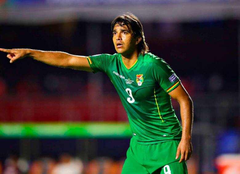 El histórico goleador de la selección Bolivia, Marcelo Moreno Martins marcó dos goles con Oriente Petrolero en la Liga de su país y dedicó sus tantos al técnico Óscar Villegas, quien perdió el repechaje al Mundial. FOTO GETTY 