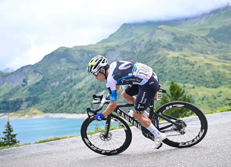 Éiner Rubio compite en su primer Tour. FOTO X-Movistar