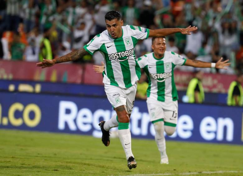 En el 3-0 ante Santa Fe, Jéfferson Duque sumó su gol número 117 con Nacional en 283 partidos con la casaca verde. FOTO: JAIME PÉREZ