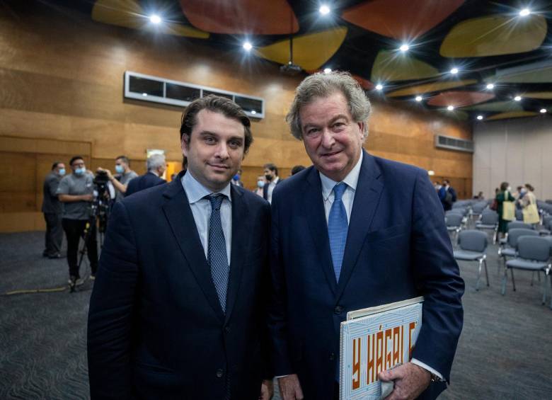 Gabriel (izq.) y Jaime Gilinski intentan mediante ofertas aumentar su participación accionaria en Sura y Nutresa. FOTO Camilo Suárez