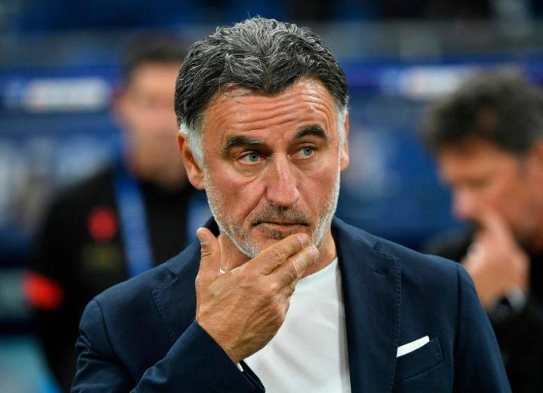 El técnico de PSG, Christophe Galtier, fue detenido en Francia. FOTO AFP