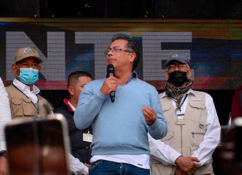 Gustavo Petro habló desde Soacha sobre “Calzones”, quien estaría en la campaña de Federico Gutiérrez en Pereira. FOTO: CORTESÍA