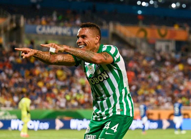 El delantero uruguayo Jonathan Alvez fue la gran figura de Nacional frente a Millonarios en la Florida Cup. FOTO florida cup