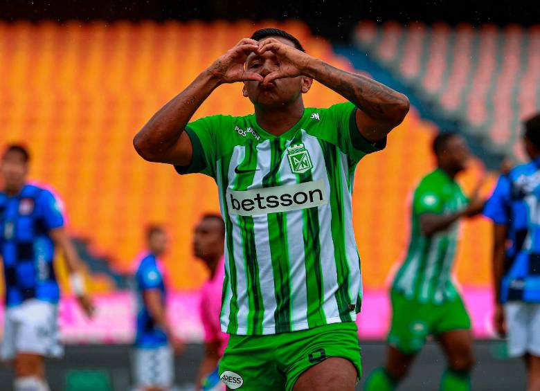 Alfredo Morelos es uno de los goleadores de Nacional por Liga con cuatro anotaciones. FOTO: Manuel Saldarriaga
