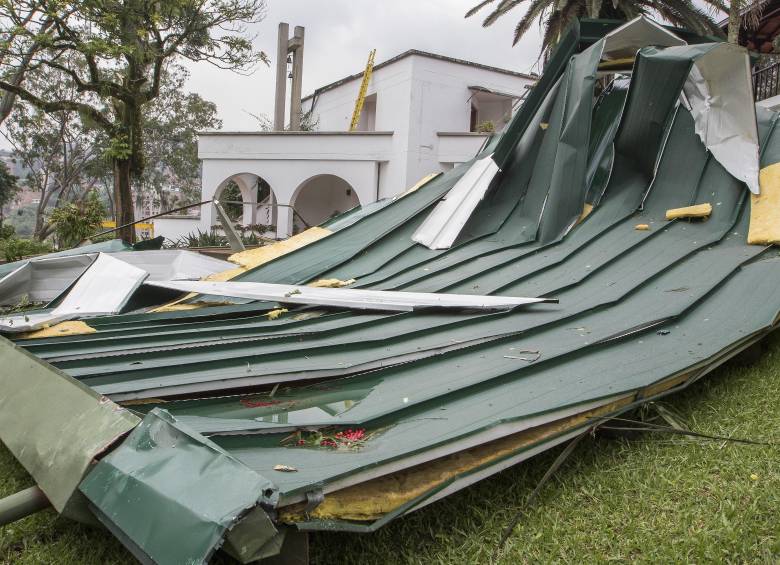 Imagen de referencia de los destrozos causados por un vendaval en Antioquia.. Foto: Robinson Sáenz Vargas