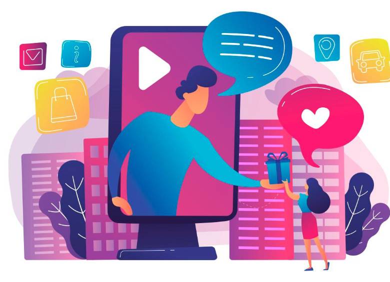 Los giveaways son una nueva manera de realizar concursos en redes sociales. En Colombia se regulan bajo una serie de procesos legales para garantizar su transparencia. Ilustración Sstock.